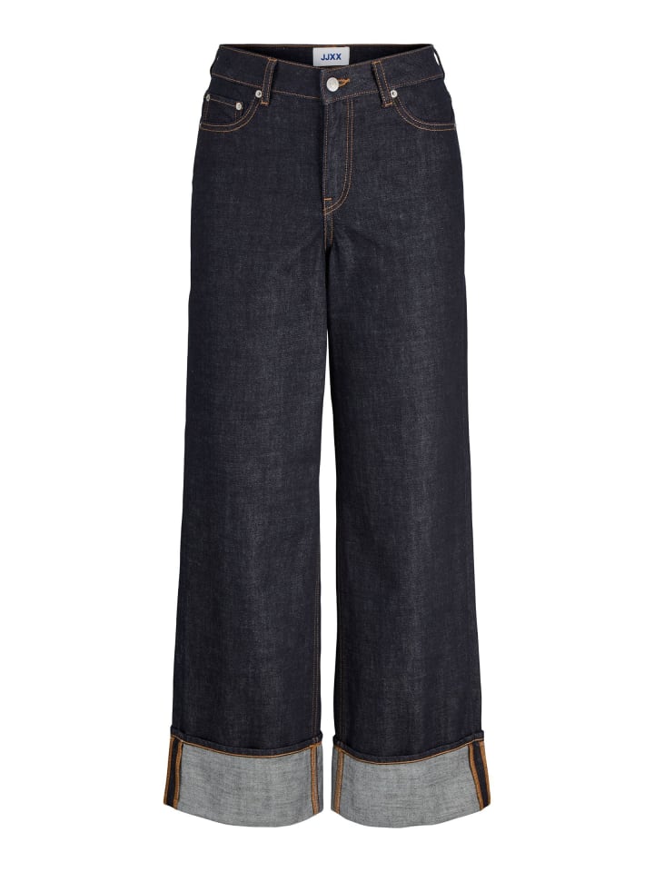 Weit geschnitten in Dark Blue Denim