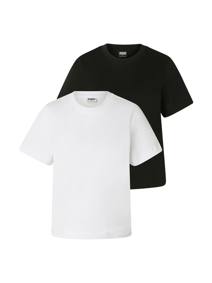 T-Shirt in black+white