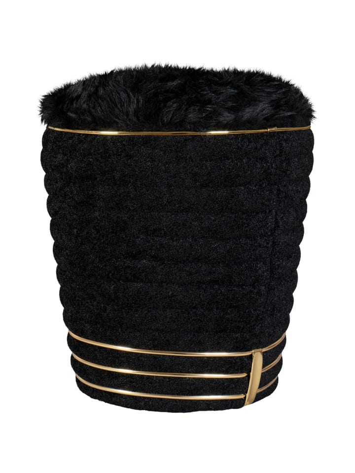Hocker Doric 335 in schwarz - gold