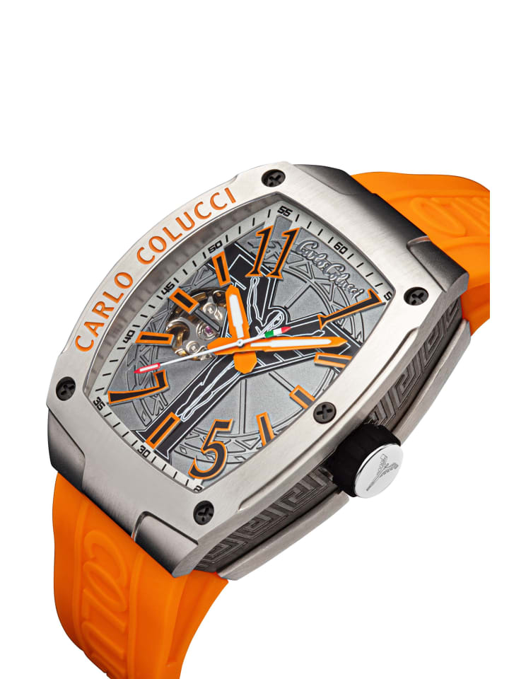 Dreizeiger Automatik Dondini in Orange
