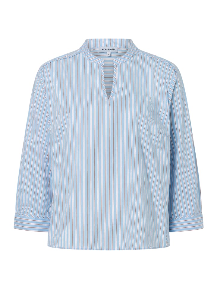 lockere 3/4 Arm Streifenbluse in stripes