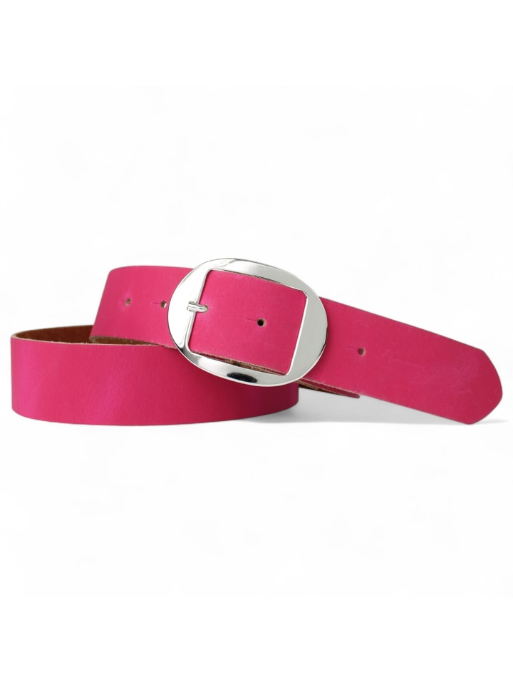 Ledergürtel in Pink