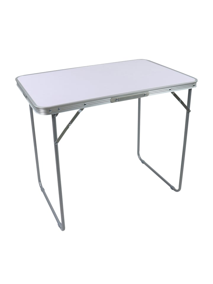 Campingtisch Galdas klappbar Tragegriff 80 x 53 cm in Weiß