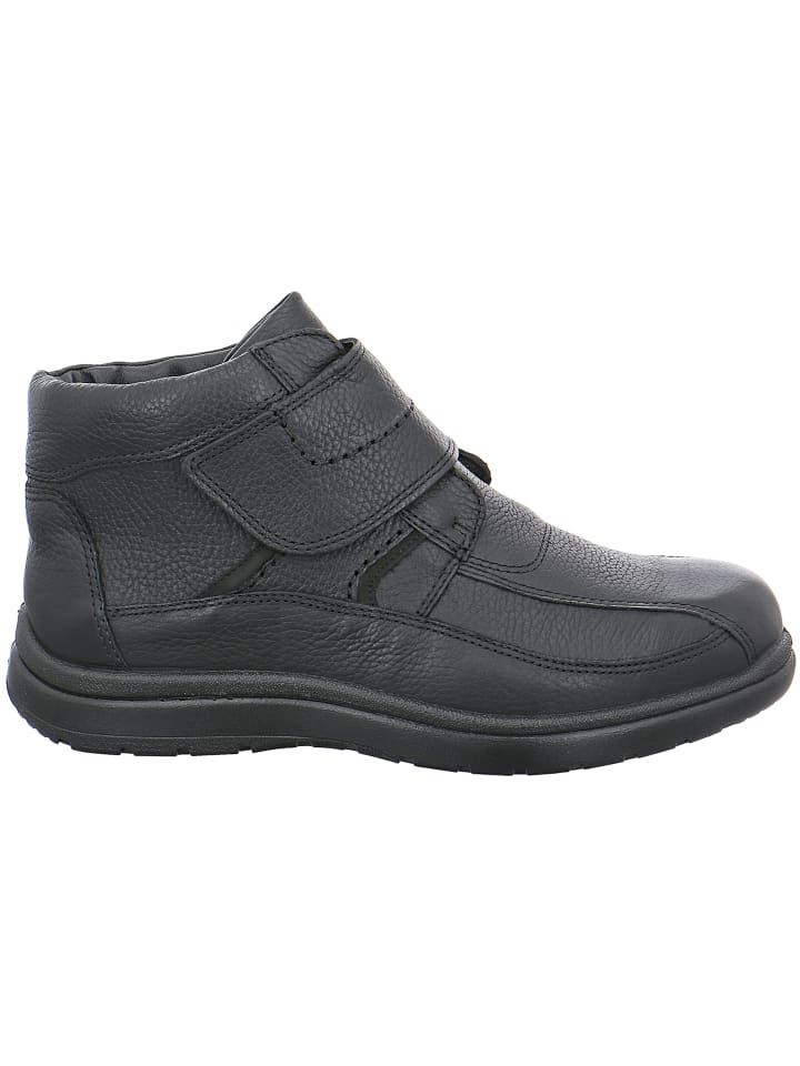 Keilstiefelette in schwarz