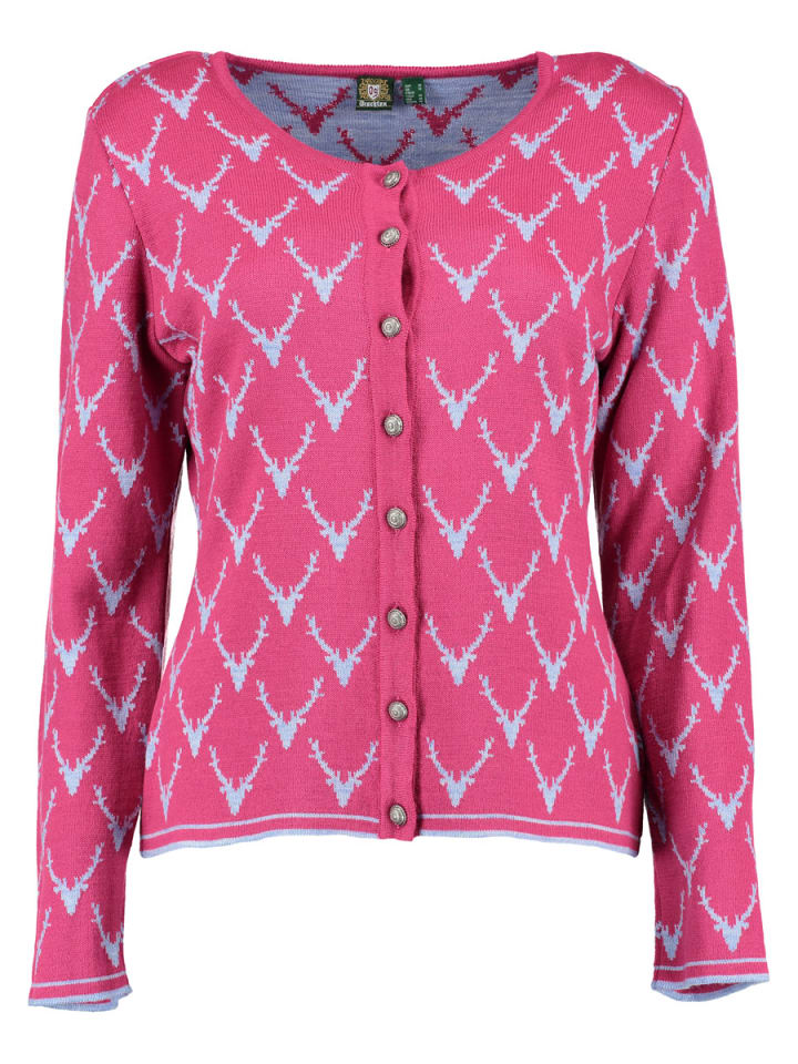 Strickjacke Wilumi in Himbeere