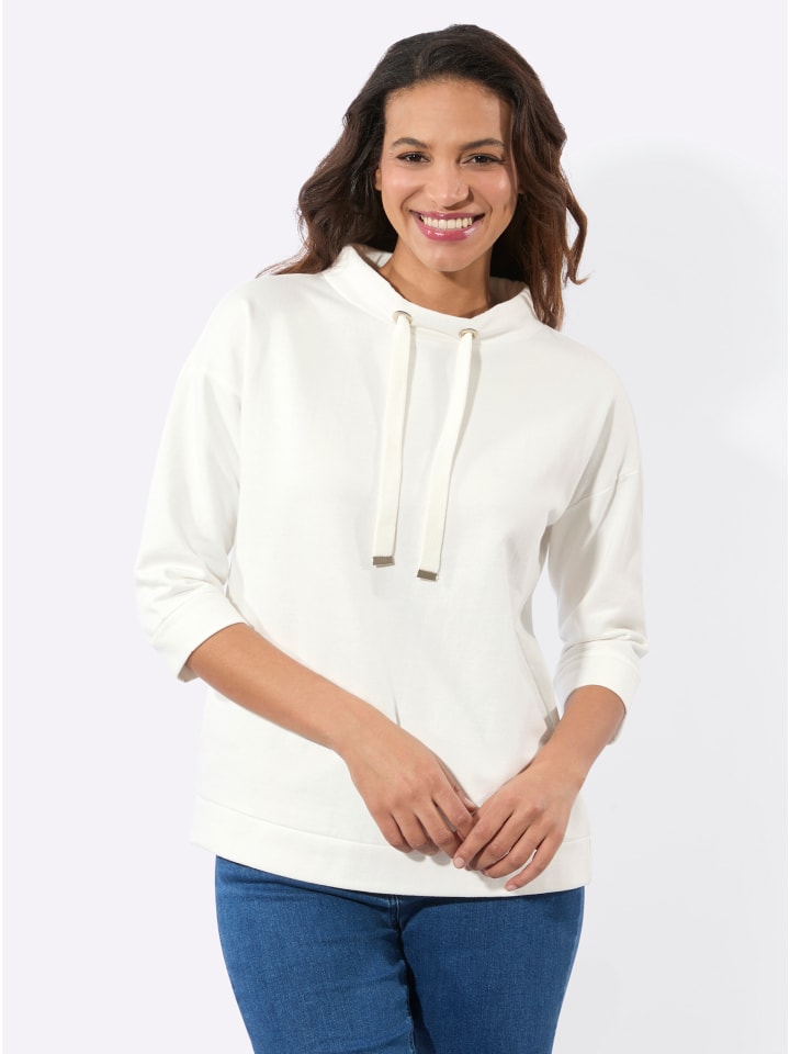 Sweatshirt in ecru