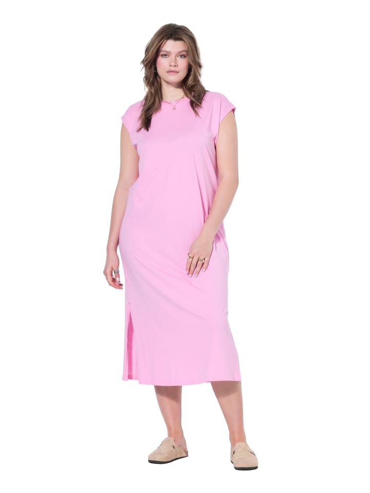 Jerseykleid in hell pink