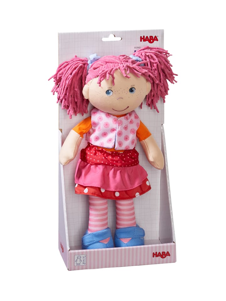 Stoffpuppe Puppe Lilli-Lou, 30 cm in mehrfarbig