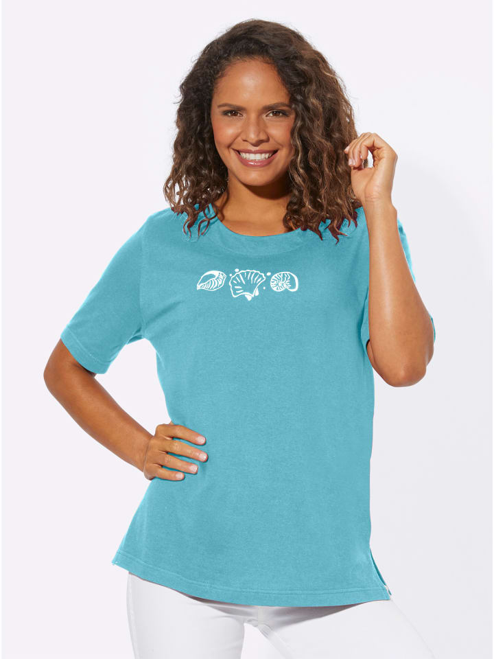 Shirt in türkis