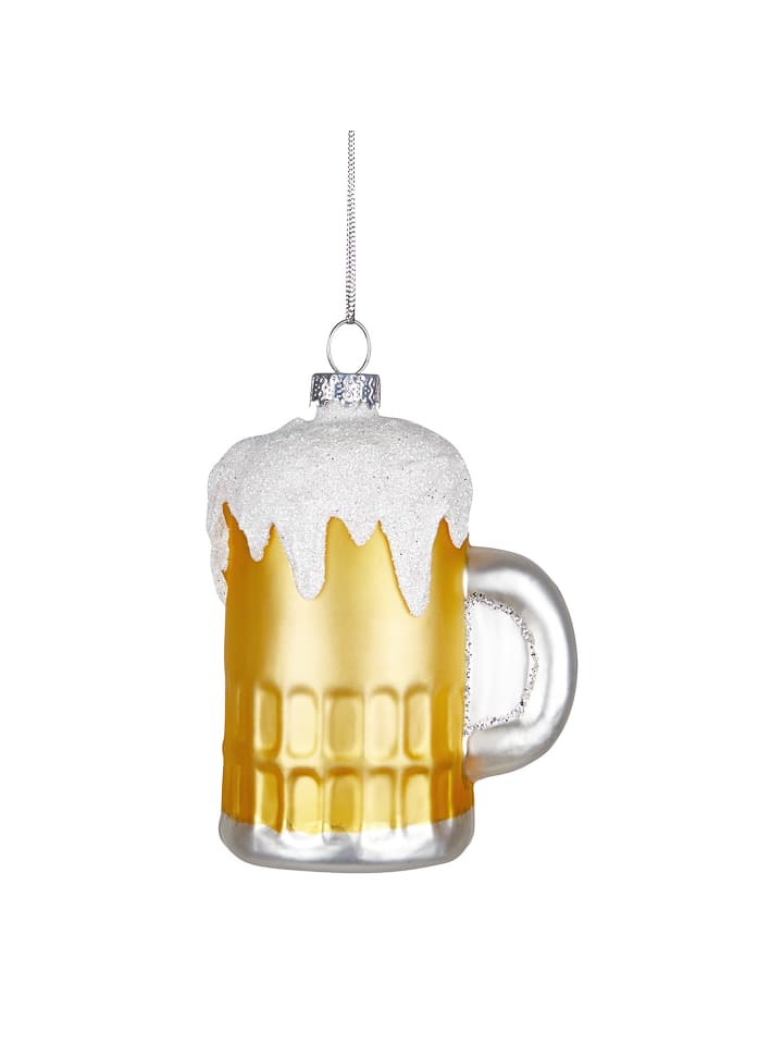 Baumhänger HANG ON Bierglas in Gelb