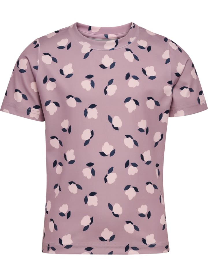 T-Shirt Hmljr Fitted Mädchen in SEA FOG