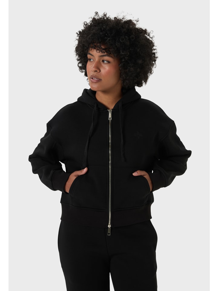 Freizeitanzug Oversize Zipper Relaxed Tracksuit in black
