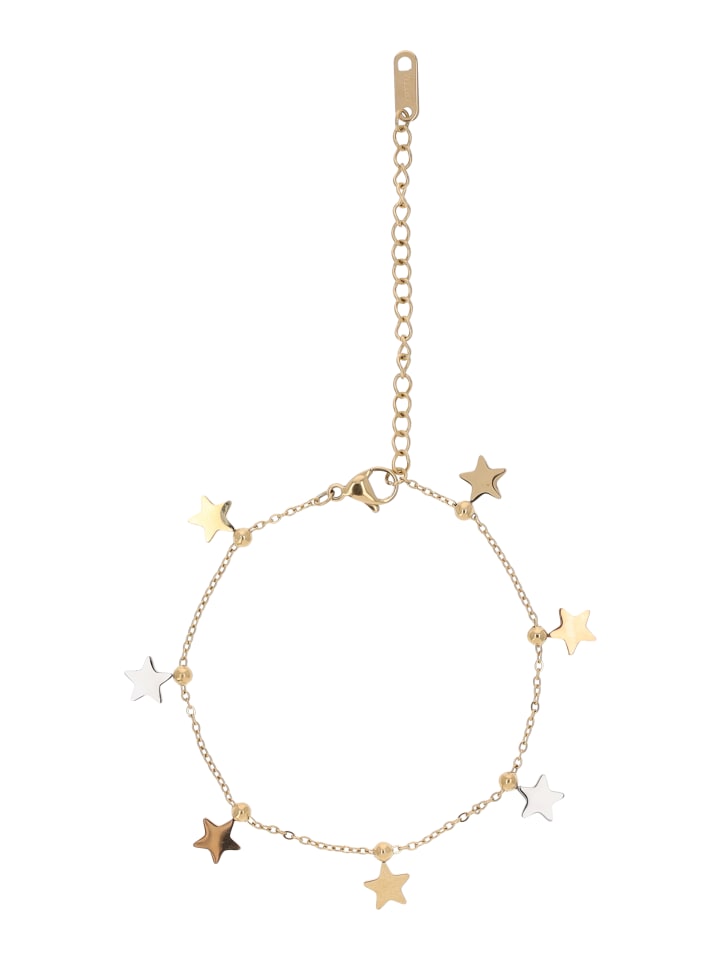 Women Chain Bracelet in Gold Multicolor