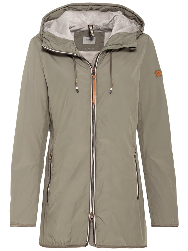 Camel Active Langer Windbreaker aus recyceltem Polyester in Khaki günstig  kaufen | limango