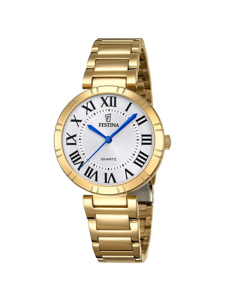 Damenarmbanduhr Mademoiselle Quarz Goldfarben