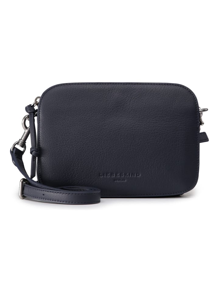 Luka Umhängetasche Leder 20 cm cobalt night