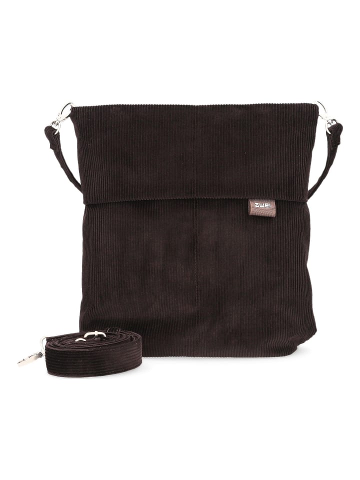 Mademoiselle.M Schultertasche 31 cm cord espresso
