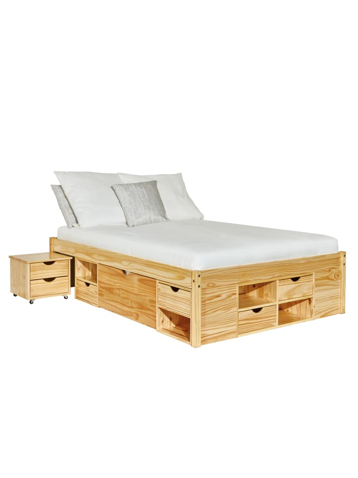 Bett Cluse Holz 209 x 186 cm