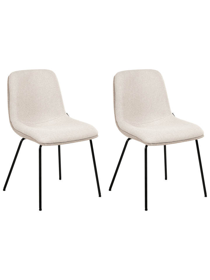 2er-Set Esszimmerstuhl LORIDA in Beige