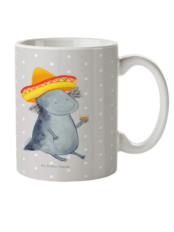 Kinderpott Axolotl Tequila ohne Spruch in Grau Pastell