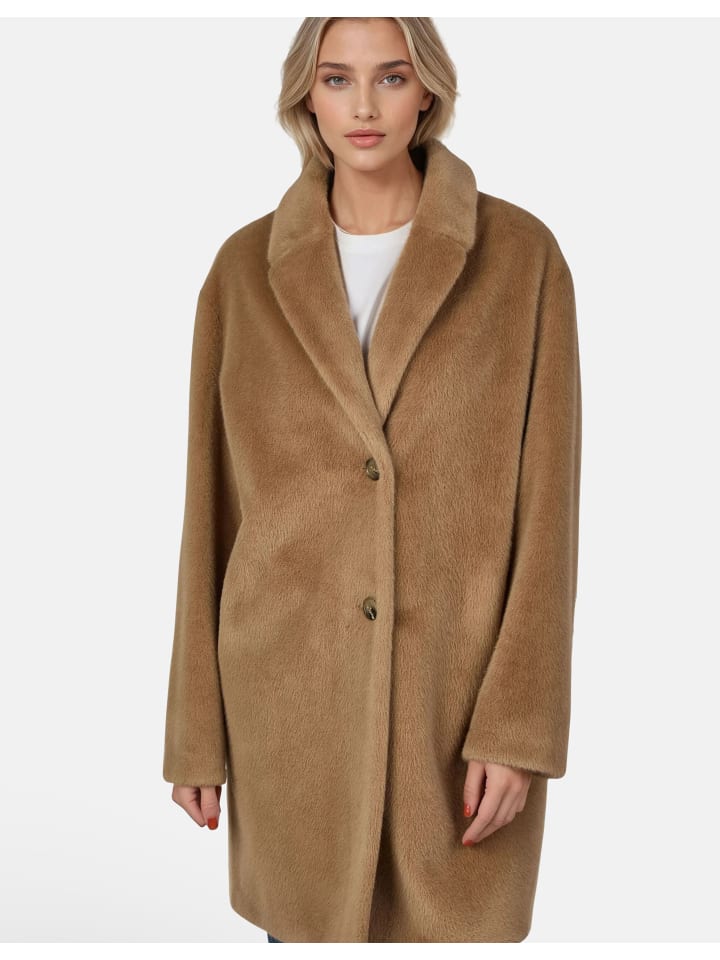 Kurzmantel in camel