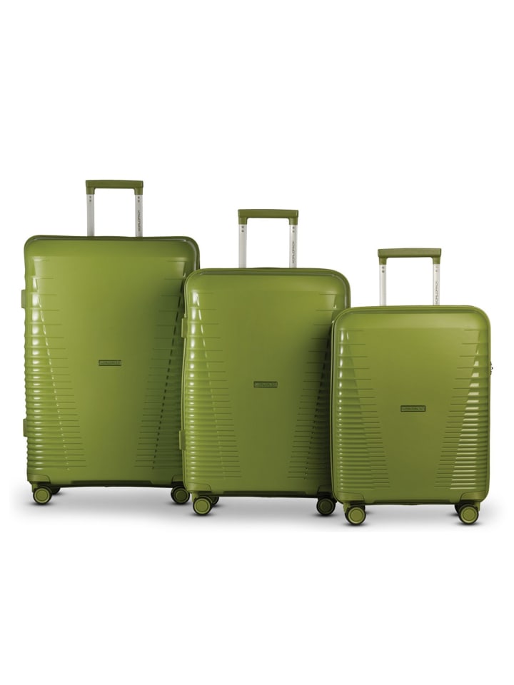 Havanna 4 Rollen Kofferset 3-teilig khaki
