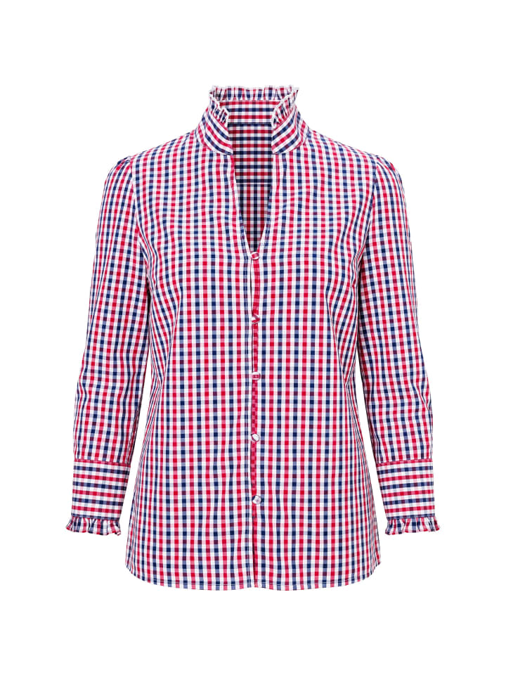 Bluse in weinrot