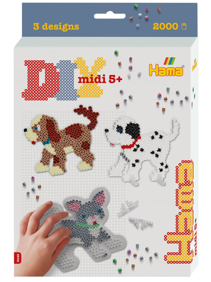 Geschenkpackung Hund und Katze Midi-Bügelperlen - ab 5 Jahren
