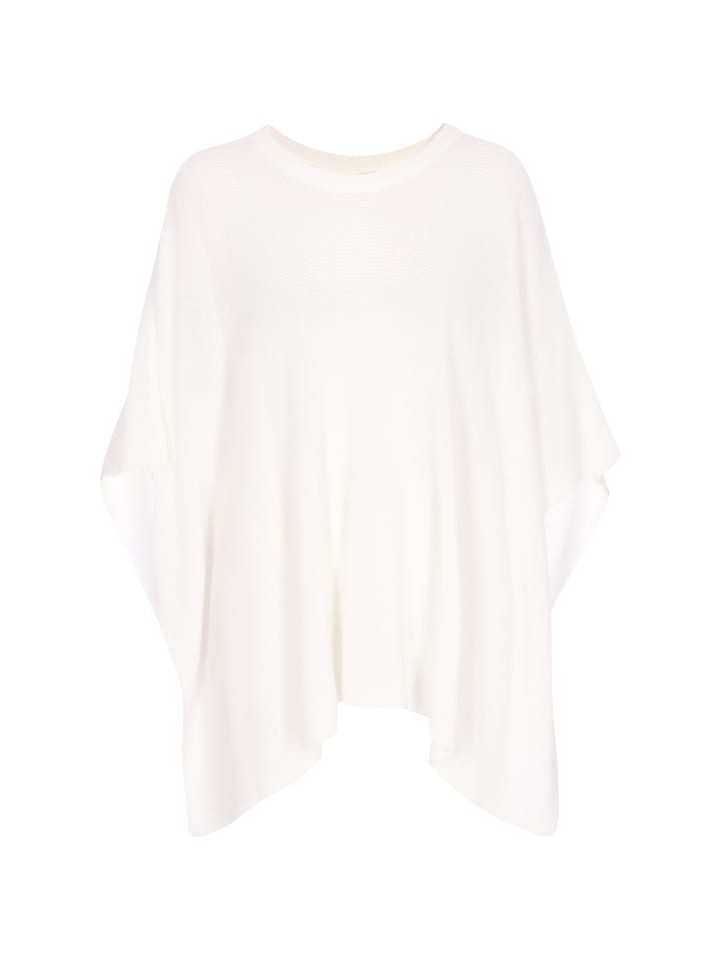 Women Poncho in offwhite