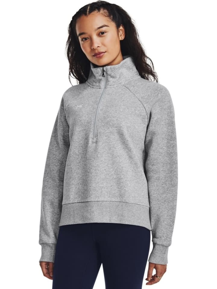 Longsleeve "UA Rival Fleece Hz" in Grau