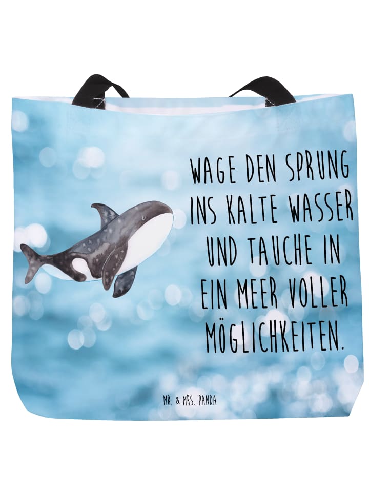 Tasche Orca mit Spruch in OZeichenanblue