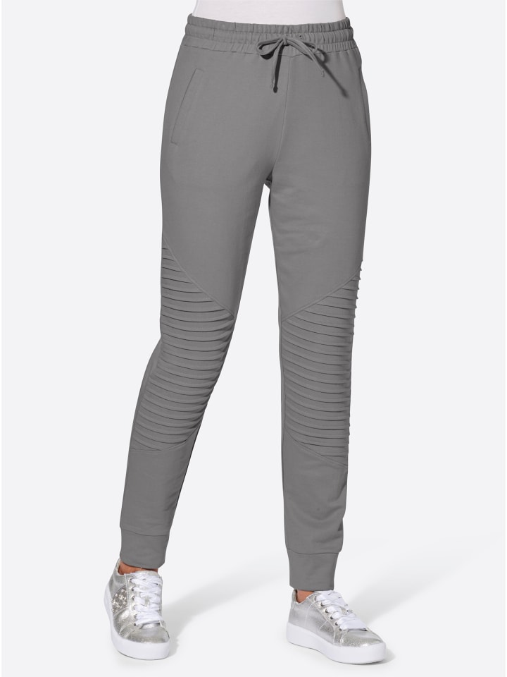 Jersey-Hose in grau