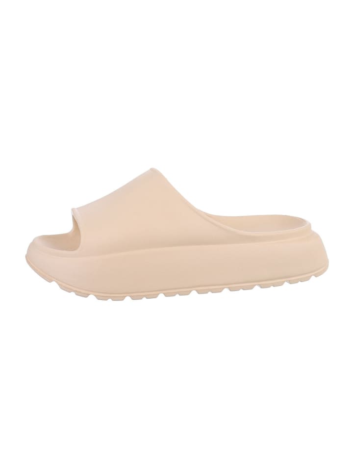 Sandale & Sandalette in Beige