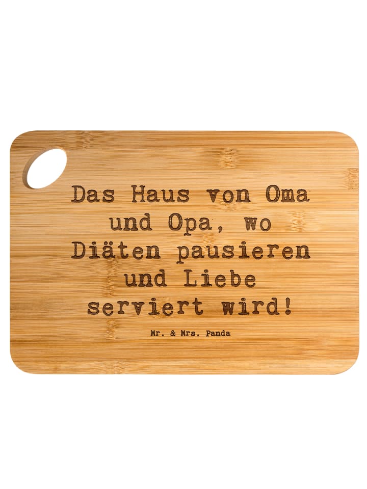 Servierplatte Spruch Großelternliebe mit Spruch in Braun