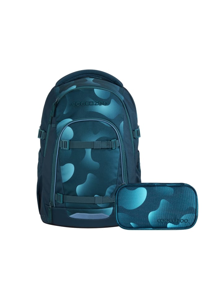 Schulrucksack-Set MATE "Aqua Flow" 2-tlg. in Blau