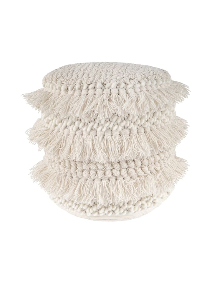 Sitzkissen Pouf Bohist 325 35 x 35 cm in natural
