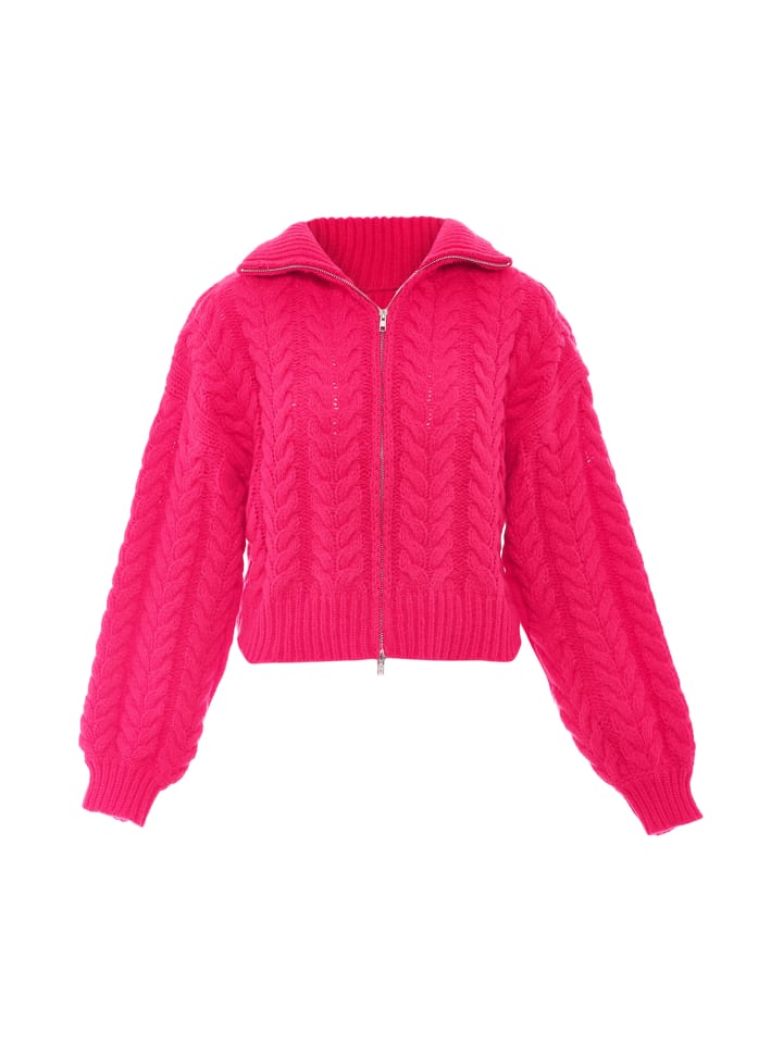 Damen Strickjacke in FUCHSIA