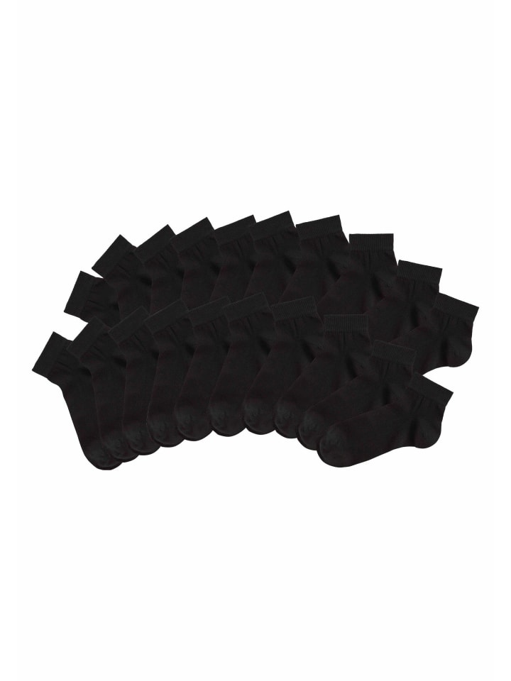 Kurzsocken in 20x schwarz