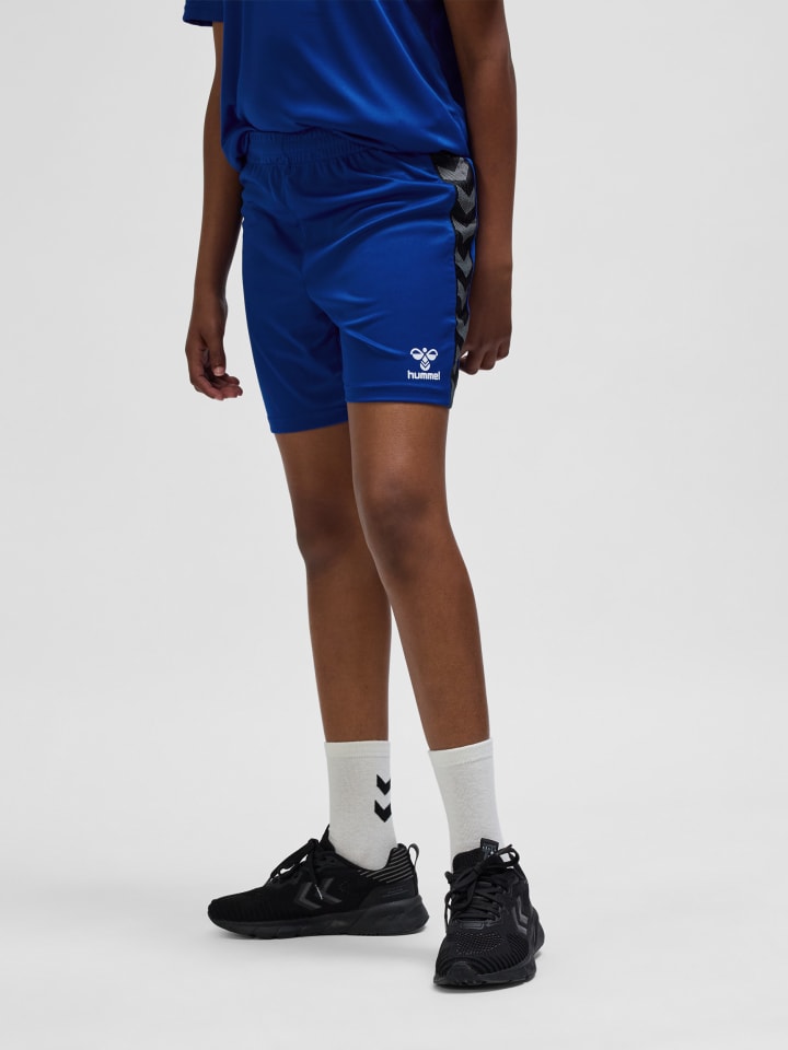 Verstellbare Taille Kurze Hose Hmlauthentic Kinder in TRUE BLUE