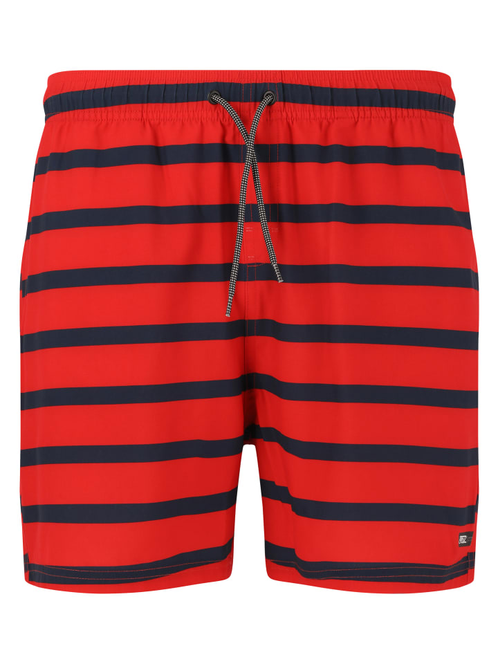 Badeshorts Danyel in Print 3683 Red Stripe