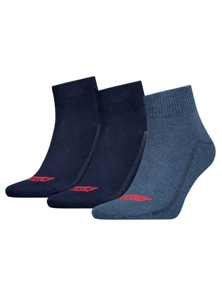 Socken 3er Pack in Blau