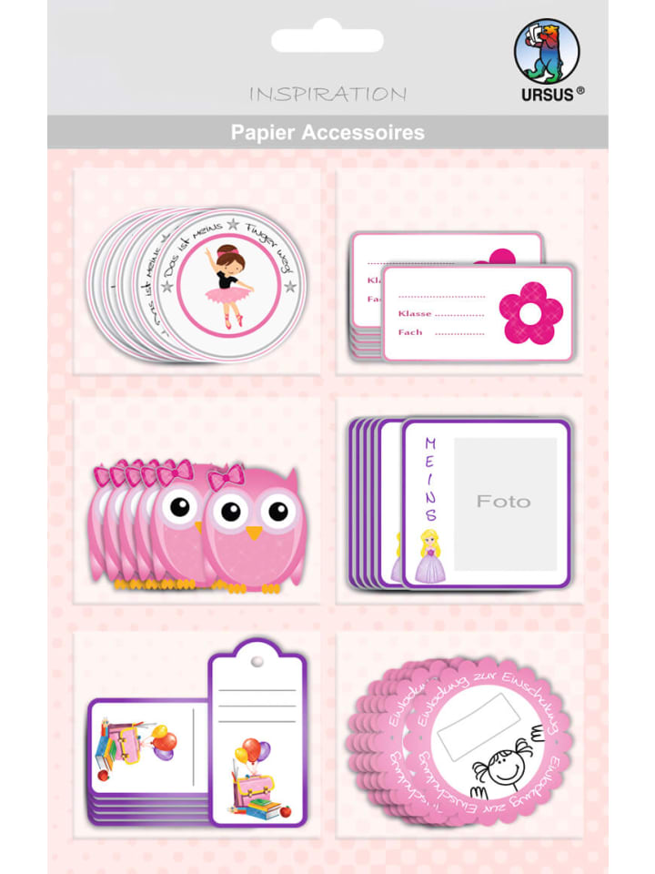 Papier Accessoires rosa - ab 3 Jahren