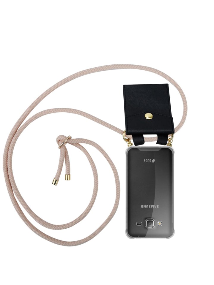 Handykette für Samsung Galaxy J3 2016 Hülle in PERLIG ROSÉGOLD