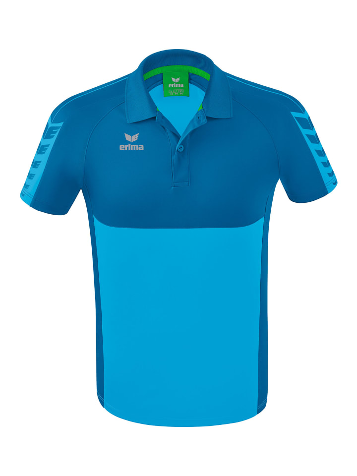 Herren Six Wings Poloshirt in curacao/mykonos