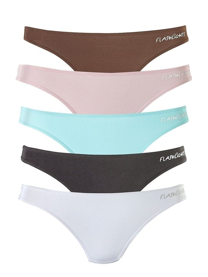 String in braun, rosa, türkis, schwarz, weiß