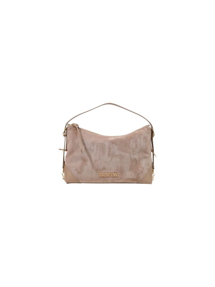 Beige Polyester Handtasche