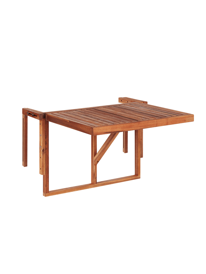 Klappbarer Tisch UDINE in Braun - (W) 69 x (H) 51 x (L) 70 cm