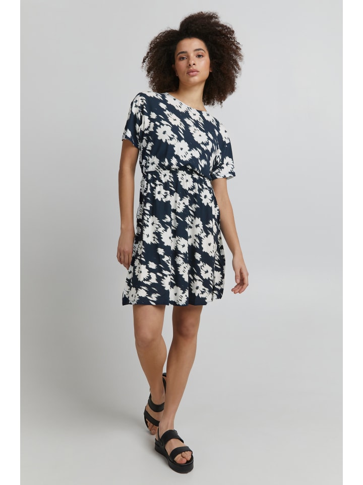 Jerseykleid IHLISA Loose fit in Total Eclipse Flower print