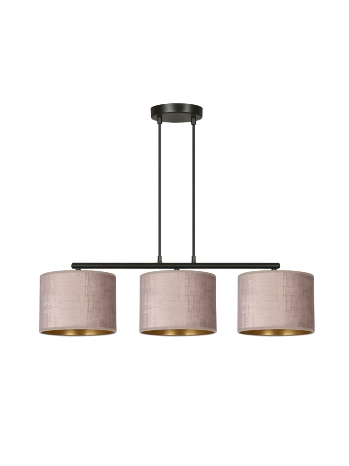 Pendelleuchte (B)18 x (L)72 x (T)100 cm in Schwarz Rosa Gold