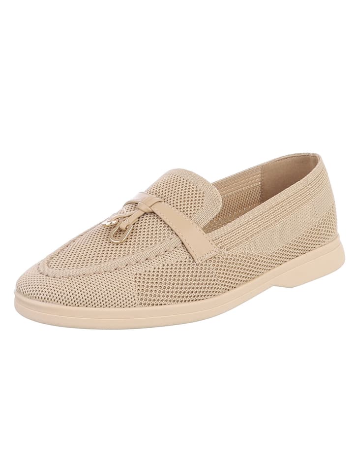 Halbschuh in Beige